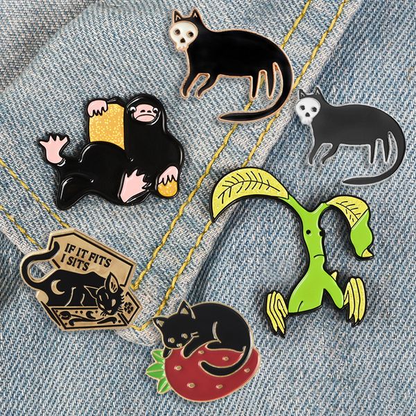 niffer bowtruckle cat skeleton face lapel pins fashion accessories brooches badges backpack enamel pins jewelry gift for friends, Gray
niffer bowtruckle cat skeleton face lapel pins fashion accessories brooches badges backpack enamel pins jewelry gift for friends, Gray