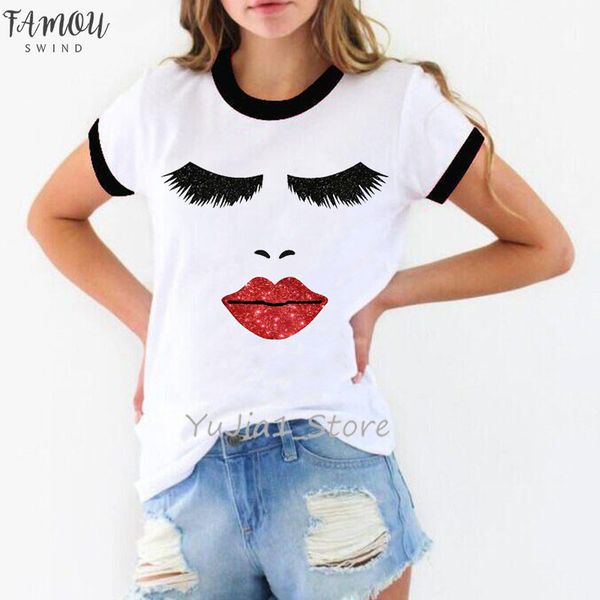 футболка vogue t plus plus размер губы топы ресниц макияж принт футболка camiseta mujer ulzzang harajuku рубашка femme белая футболка топы, White
футболка vogue t plus plus размер губы топы ресниц макияж принт футболка camiseta mujer ulzzang harajuku рубашка femme белая футболка топы, White
