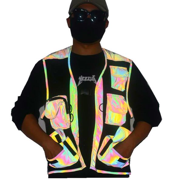 men's vests kiovno men night reflective vest multi multifunction pockets safety outdoor waistcoats for male fishing, Black;white
men's vests kiovno men night reflective vest multi multifunction pockets safety outdoor waistcoats for male fishing, Black;white