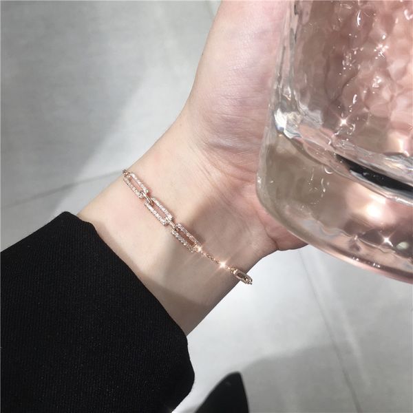 personality square cut-out zircon bracelet womens smaller design-style rose gold korean-style minimalist-style, Black
personality square cut-out zircon bracelet womens smaller design-style rose gold korean-style minimalist-style, Black