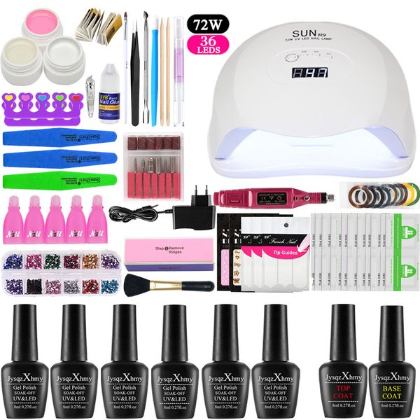 nail set electric machine set manicure tools for acrylic nail 36w/48w/72w led lamp 6 colors polish gel polish kit
nail set electric machine set manicure tools for acrylic nail 36w/48w/72w led lamp 6 colors polish gel polish kit