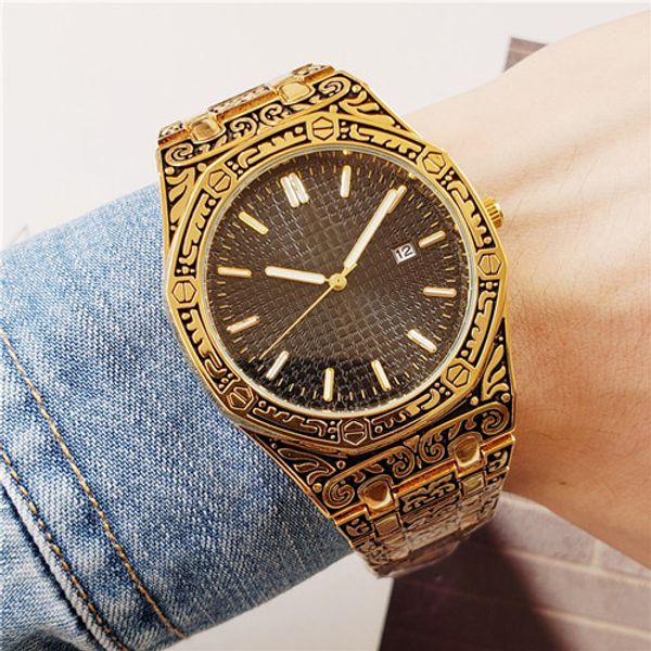 new diamond men's casual watch, ladies quartz watch, men's shockproof automatic date watch watch, Slivery;brown
new diamond men's casual watch, ladies quartz watch, men's shockproof automatic date watch watch, Slivery;brown