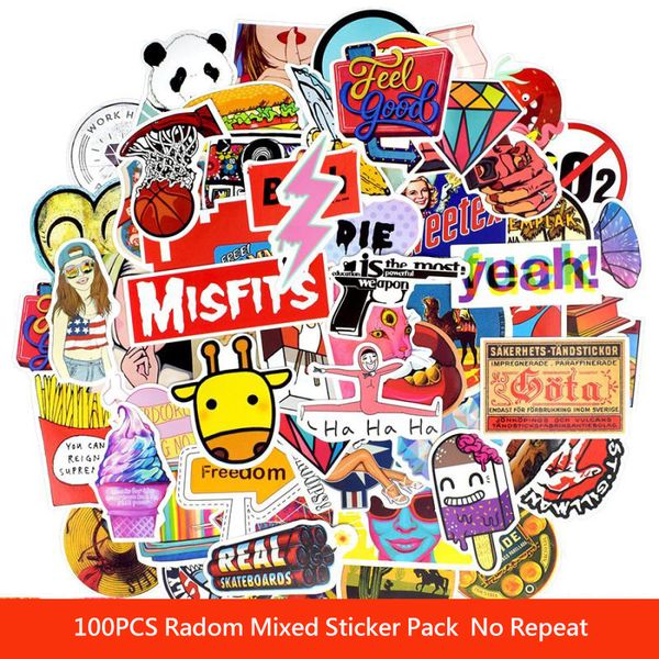 pack of 100pcs wholesale random cartoon mixed stickers waterproof no-repeat sticker for helmet skateboard luggage notebook car decals
pack of 100pcs wholesale random cartoon mixed stickers waterproof no-repeat sticker for helmet skateboard luggage notebook car decals