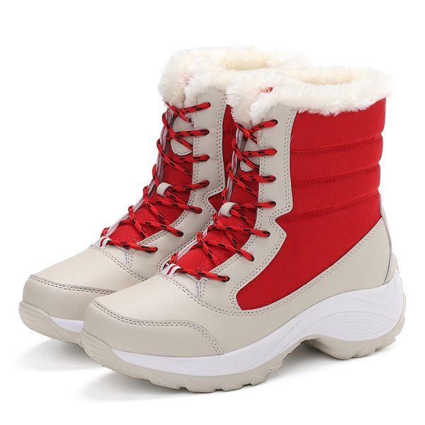 women boots waterproof winter shoes women snow boots platform keep warm winter with thick fur heels botas mujer 2020, Black
women boots waterproof winter shoes women snow boots platform keep warm winter with thick fur heels botas mujer 2020, Black