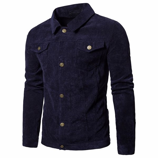 2019 men long sleeve corduroy jack autumn winter causal turn down collar outwear with pocket jaqueta masculina, Black;brown
2019 men long sleeve corduroy jack autumn winter causal turn down collar outwear with pocket jaqueta masculina, Black;brown