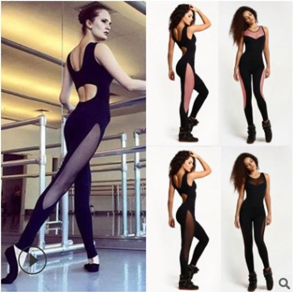 2019 new explosion style european and american foreign trade mesh gauze sports yoga jumpsuit fitness suits, White;red
2019 new explosion style european and american foreign trade mesh gauze sports yoga jumpsuit fitness suits, White;red