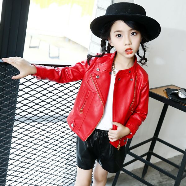 children's pu leather jacket girls red zipper locomotive jacket spring autumn korean girls rivet cool leather motorcycle, Blue;gray
children's pu leather jacket girls red zipper locomotive jacket spring autumn korean girls rivet cool leather motorcycle, Blue;gray
