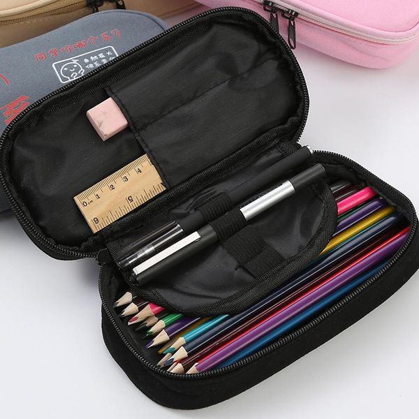 large capacity canvas pencil case pen bag stationery school student zipper pouch
large capacity canvas pencil case pen bag stationery school student zipper pouch