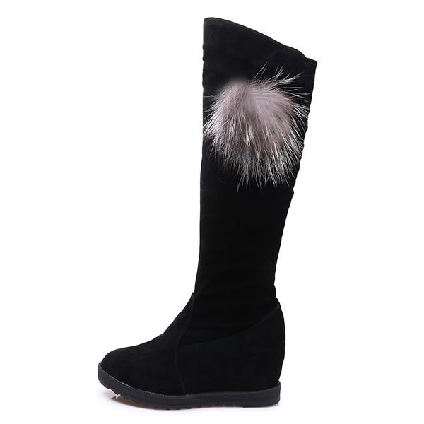 hide high heels boots fashion faux fur suede leather shoes women over the knee heels boots stretch flock winter high, Black
hide high heels boots fashion faux fur suede leather shoes women over the knee heels boots stretch flock winter high, Black