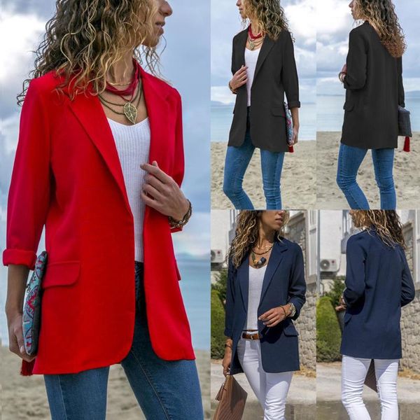 stylish women cotton blend slim business blazers work wear comfortable suit outwear new 2020 autumn spring arrival coats, White;black
stylish women cotton blend slim business blazers work wear comfortable suit outwear new 2020 autumn spring arrival coats, White;black
