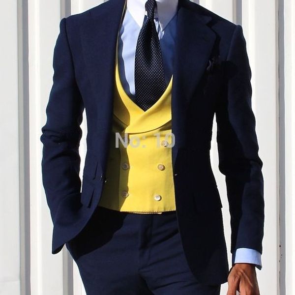 one button navy blue groom tuxedos notch lapel men suits wedding/prom/dinner man blazer (jacket+pants+vest+tie) w402, Black;gray
one button navy blue groom tuxedos notch lapel men suits wedding/prom/dinner man blazer (jacket+pants+vest+tie) w402, Black;gray