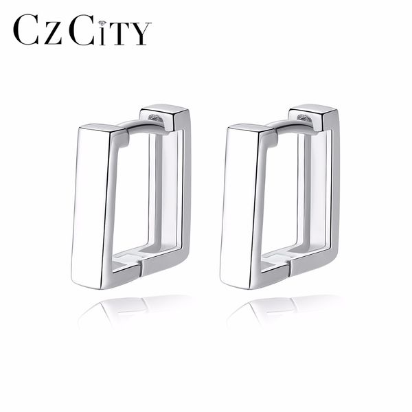 czcity brand classic real 925 sterling silver on earrings square shape hoop fine women earrings factory wholesale gift, Golden;silver
czcity brand classic real 925 sterling silver on earrings square shape hoop fine women earrings factory wholesale gift, Golden;silver
