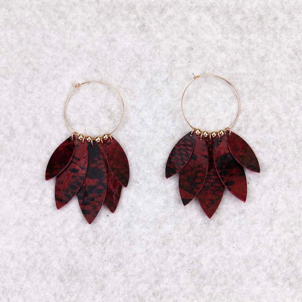 stack genuine leather leaf hoop earrings copper round beads strands earrings for women girls chic jewelry wholesale, Golden;silver
stack genuine leather leaf hoop earrings copper round beads strands earrings for women girls chic jewelry wholesale, Golden;silver