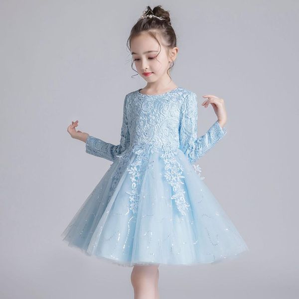 white lace applique flower girl dresses for wedding cascading party long sleeve princess girl formal dress first communion dress, Red;yellow
white lace applique flower girl dresses for wedding cascading party long sleeve princess girl formal dress first communion dress, Red;yellow