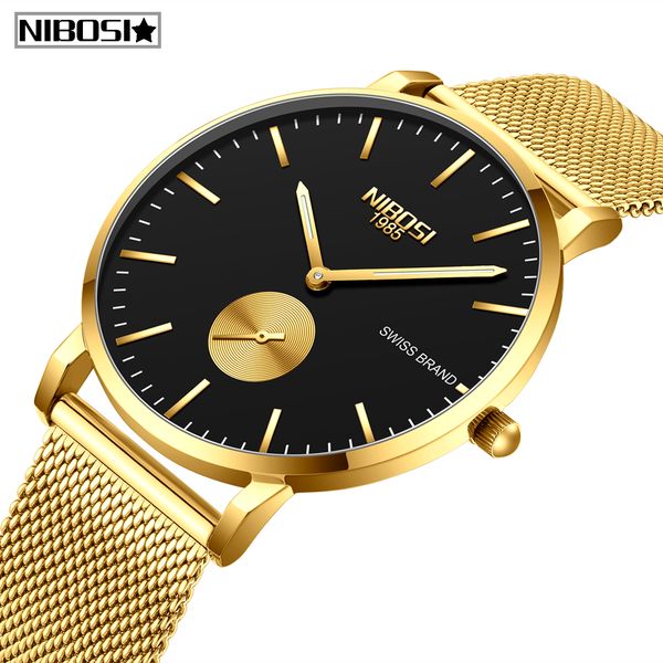 nibosi mens watches relogio masculino fashion brand luxury quartz watch men casual ultral thin mesh waterproof simple watch, Slivery;brown
nibosi mens watches relogio masculino fashion brand luxury quartz watch men casual ultral thin mesh waterproof simple watch, Slivery;brown