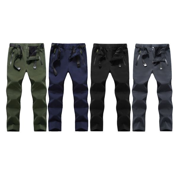 men's winter plus velvet thick waterproof cold warm elastic loose outdoor soft shell hiking pants, Black;green
men's winter plus velvet thick waterproof cold warm elastic loose outdoor soft shell hiking pants, Black;green