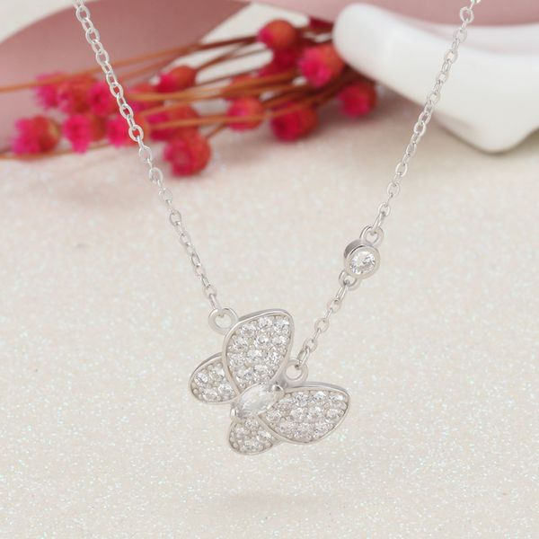 s925 sterling silver white fritillary butterfly necklace female diamond rose gold plated korean fashion original
s925 sterling silver white fritillary butterfly necklace female diamond rose gold plated korean fashion original