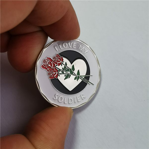 u.s. army i love my soldier - challenge coin, coin, 999 fine silver plated coin for souvenir
u.s. army i love my soldier - challenge coin, coin, 999 fine silver plated coin for souvenir