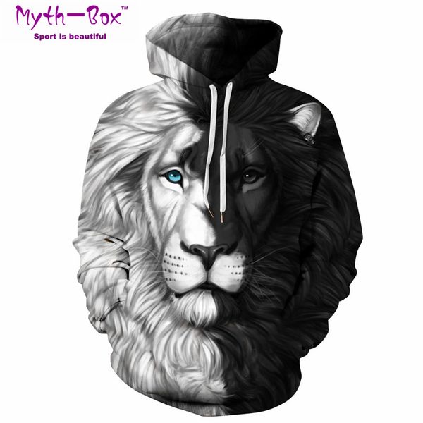 women/men hoodie sweatshirt autumn winter sport hoodies women lion 3d print sportwear hooded sweater hip hop streetwear pullover, White;black
women/men hoodie sweatshirt autumn winter sport hoodies women lion 3d print sportwear hooded sweater hip hop streetwear pullover, White;black