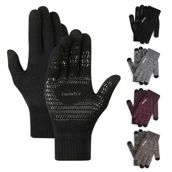 women men knitted gloves anti slip touch screen gloves warm wool knit mittens skiing cycling full finger winter guantes
women men knitted gloves anti slip touch screen gloves warm wool knit mittens skiing cycling full finger winter guantes