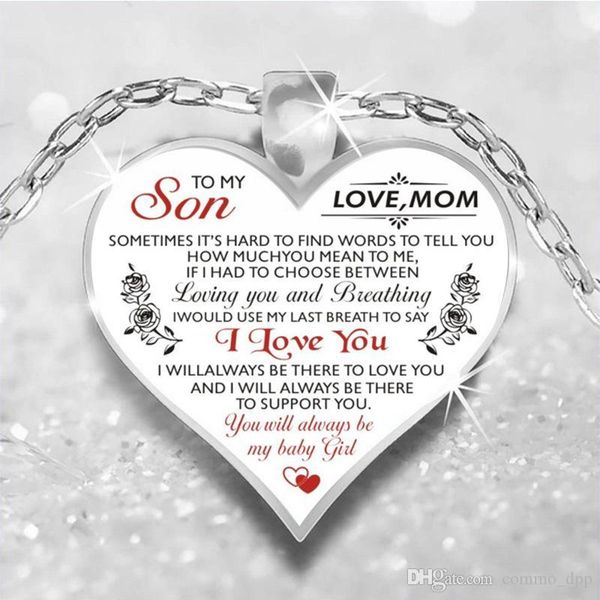 моему сыну любовь mom ожерелье мужчины женщины жена дочь dad внучкой девушки fiancée сердца кулон цепи мода семья ювелирные изделия, Silver
моему сыну любовь mom ожерелье мужчины женщины жена дочь dad внучкой девушки fiancée сердца кулон цепи мода семья ювелирные изделия, Silver