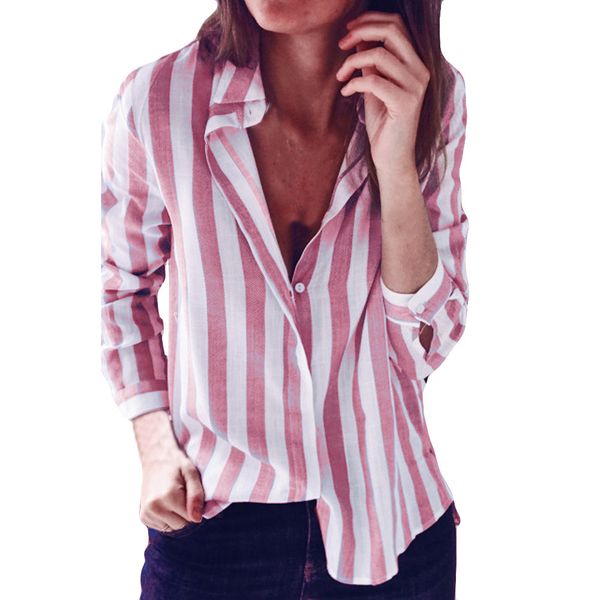 summer womens and blouses 2019 fashion striped blouses long sleeve streetwear loose women shirts clothes ladies, White
summer womens and blouses 2019 fashion striped blouses long sleeve streetwear loose women shirts clothes ladies, White