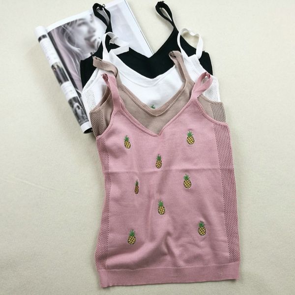 women's tanks & camis summer casual knit camisole fruit print slim bottoming versatile blouse, White
women's tanks & camis summer casual knit camisole fruit print slim bottoming versatile blouse, White