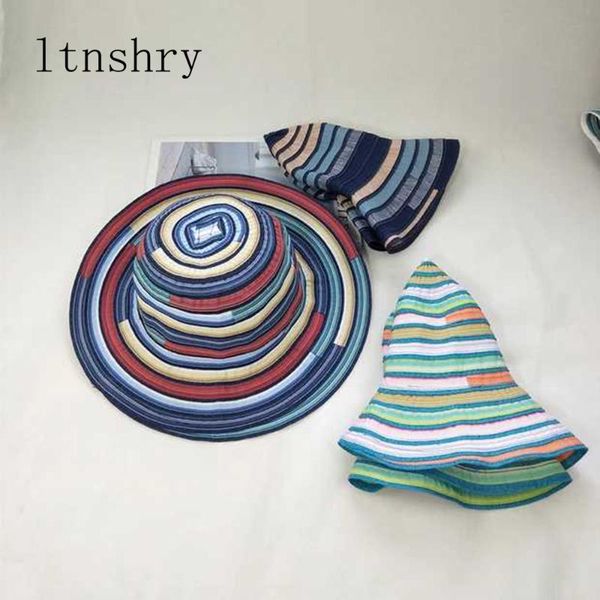 2020 summer women hatswide side sun hat fashion bucket cap women travel striped beach foldable brimmed cotton hats girls sunhat, Blue;gray
2020 summer women hatswide side sun hat fashion bucket cap women travel striped beach foldable brimmed cotton hats girls sunhat, Blue;gray
