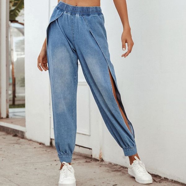 ladies jeans boyfriend jeans for women denim split legs streetwear high waist sports pants loose pants mujer, Blue
ladies jeans boyfriend jeans for women denim split legs streetwear high waist sports pants loose pants mujer, Blue