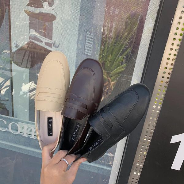 women leather flats loafers patchwork square toe shoes casual shallow slip on slides spring summer zapatos mujer black brown
women leather flats loafers patchwork square toe shoes casual shallow slip on slides spring summer zapatos mujer black brown