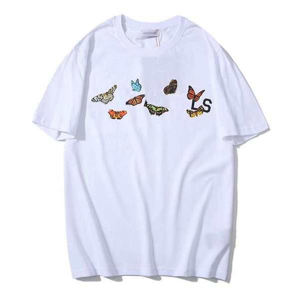 2020/angelss europe american tide brand luxury designer color butterfly letter short sleeve clothes men women t shirts classic couple tees, White;black
2020/angelss europe american tide brand luxury designer color butterfly letter short sleeve clothes men women t shirts classic couple tees, White;black