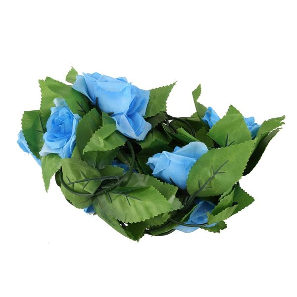 2.5m artificial rose garland silk flower vine ivy home wedding garden decoration blue
2.5m artificial rose garland silk flower vine ivy home wedding garden decoration blue