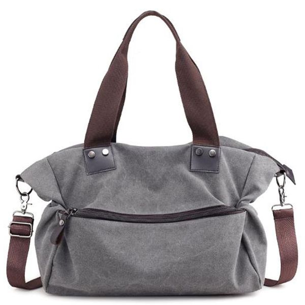 fashion large capacity short travel bag casual ladies canvas tote bag shoulder