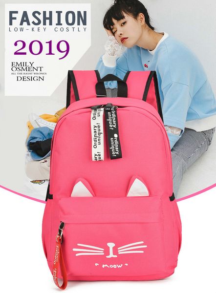 new both shoulders girls backpack lovely cat ears student children school bags for boys bag kids mochila escolar cartable enfant
new both shoulders girls backpack lovely cat ears student children school bags for boys bag kids mochila escolar cartable enfant