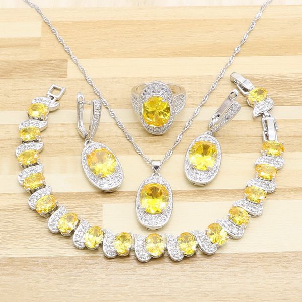 xutaayi silver color jewelry sets for women christmas gift yellow cubic zirconia necklace pendant bracelets earrings rings
xutaayi silver color jewelry sets for women christmas gift yellow cubic zirconia necklace pendant bracelets earrings rings