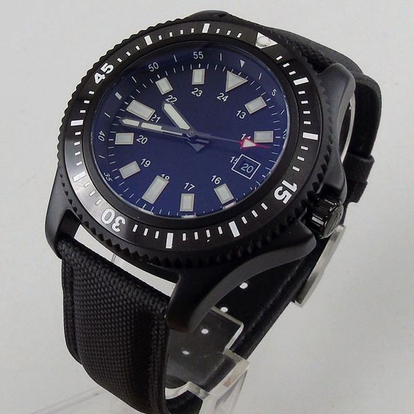 solid 44mm pvd no logo men's watch black dial luminous date window ceramic bezel miyota automatic movement wrist watch men 122, Slivery;brown
solid 44mm pvd no logo men's watch black dial luminous date window ceramic bezel miyota automatic movement wrist watch men 122, Slivery;brown