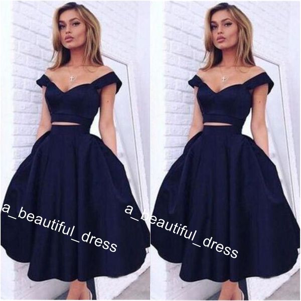 prom dresses two pieces homecoming dresses off the shoulder stain back navy blue a line short graduation cocktail wear dresses, Black
prom dresses two pieces homecoming dresses off the shoulder stain back navy blue a line short graduation cocktail wear dresses, Black