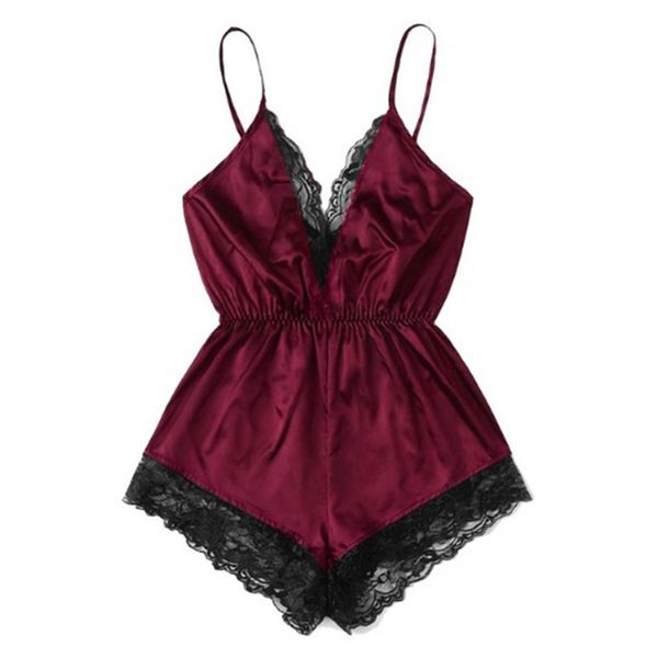 fashion women summer pizama damska bawelna lingerie girl v neck pijamas para as mulheres lace splice bodysuit sleepwear, Black;red
fashion women summer pizama damska bawelna lingerie girl v neck pijamas para as mulheres lace splice bodysuit sleepwear, Black;red