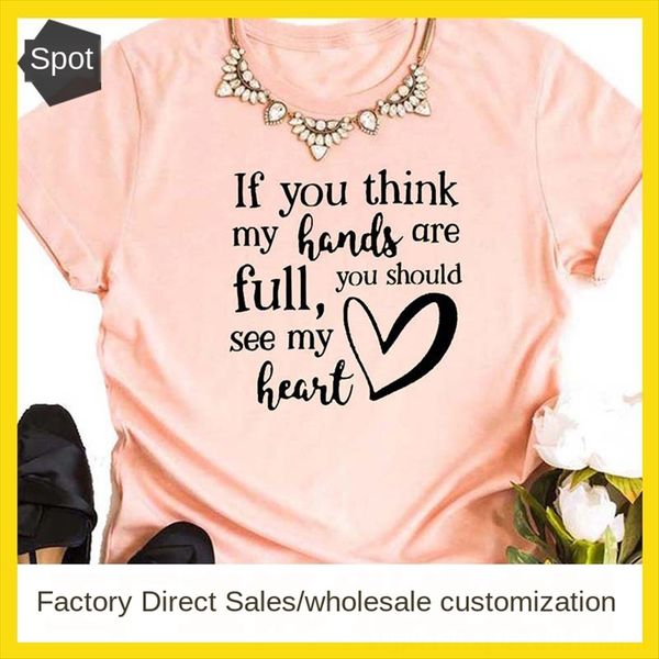 if you think my hands full women's letter short-sleeved t-shirt if you think my hands full women's letter short-sleeved t-shirt to, White
if you think my hands full women's letter short-sleeved t-shirt if you think my hands full women's letter short-sleeved t-shirt to, White