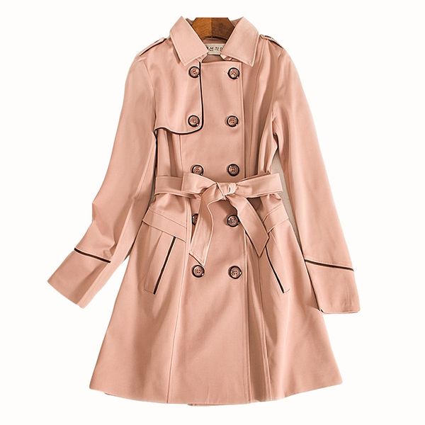 2019 new arrival autumn trench coat women solid color double breasted long fashion style with high quality, Tan;black
2019 new arrival autumn trench coat women solid color double breasted long fashion style with high quality, Tan;black