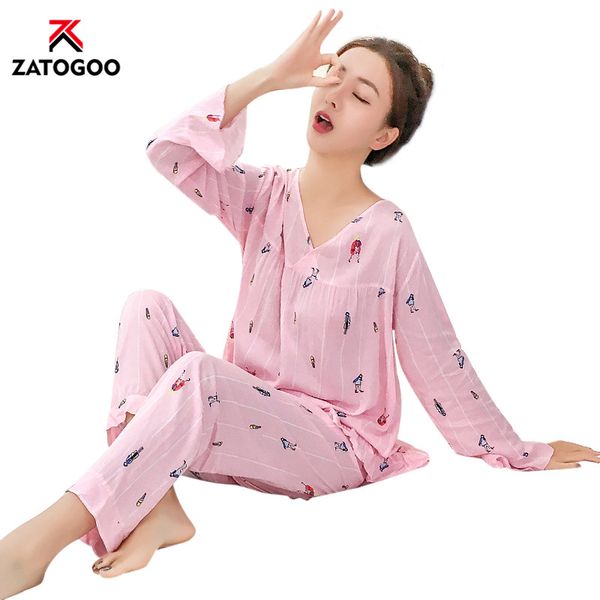 fashion cute girl cotton pajama set full sleeve design vogue women nightwear sleep suit home wear lounge flower floral clothing, Black;red
fashion cute girl cotton pajama set full sleeve design vogue women nightwear sleep suit home wear lounge flower floral clothing, Black;red
