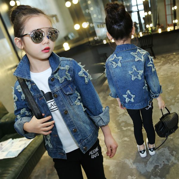 star patch teenage girls denim jackets kids girls outerwear coat 2018 new spring fall fashion jeans jacket children outfit, Blue;gray
star patch teenage girls denim jackets kids girls outerwear coat 2018 new spring fall fashion jeans jacket children outfit, Blue;gray