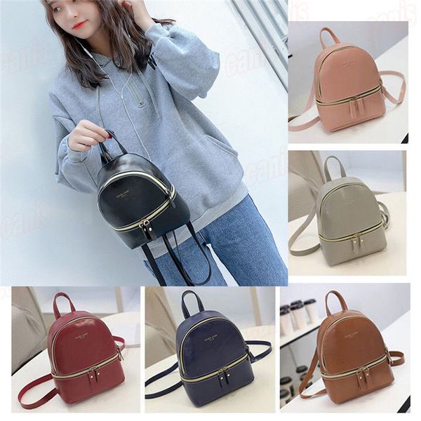 female fashion casual solid women backpack travel leather rucksack mini school shoulder bags
female fashion casual solid women backpack travel leather rucksack mini school shoulder bags