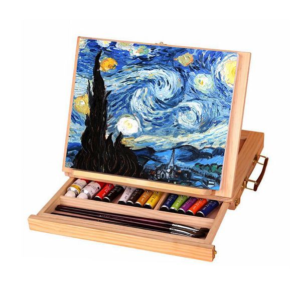 1 pcs wooden drawer painting frame folding easel watercolor oil painting frame sketch wooden box portable art supplies
1 pcs wooden drawer painting frame folding easel watercolor oil painting frame sketch wooden box portable art supplies
