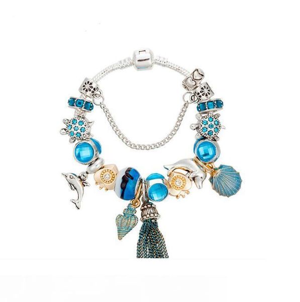 2019 new luxury fashion designer beads bracelet diy blue ocean series conch beads for women charm love bracelet jewelry, Black
2019 new luxury fashion designer beads bracelet diy blue ocean series conch beads for women charm love bracelet jewelry, Black
