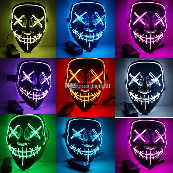 10 styles halloween led light up mask many options party cosplay masks the purge election year funny glow in dark horror masks
10 styles halloween led light up mask many options party cosplay masks the purge election year funny glow in dark horror masks