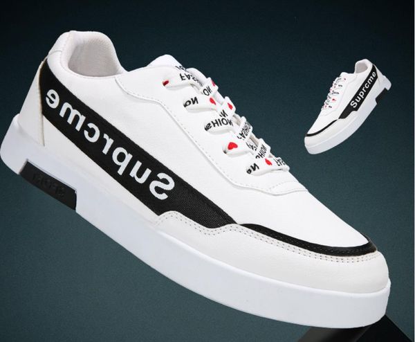 2019 spring new style fashionable board shoes student recreational white shoe leather upper small white shoe male, Black
2019 spring new style fashionable board shoes student recreational white shoe leather upper small white shoe male, Black