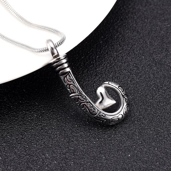 vintage fish hook hold heart stainless steel cremation necklace ashes holder jewelry memorial urn pendant for women/men, Silver
vintage fish hook hold heart stainless steel cremation necklace ashes holder jewelry memorial urn pendant for women/men, Silver
