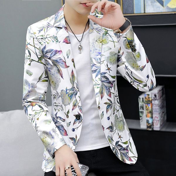 men's suits & blazers floral blazer jacket slim fit casual streetwear men 6xl night club prom tuxedo formal wear spring plus size, White;black
men's suits & blazers floral blazer jacket slim fit casual streetwear men 6xl night club prom tuxedo formal wear spring plus size, White;black