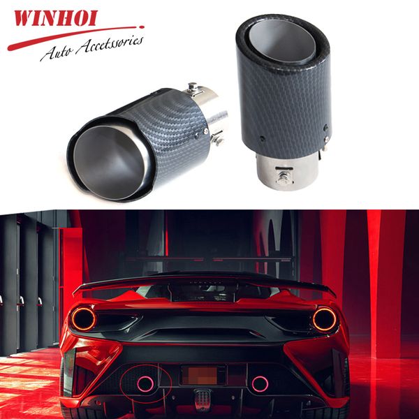car exhaust muffler tail pipe with led light 60mm universal carbon fiber+aluminum alloy modify car exhaust pipe tail muffler tip
car exhaust muffler tail pipe with led light 60mm universal carbon fiber+aluminum alloy modify car exhaust pipe tail muffler tip